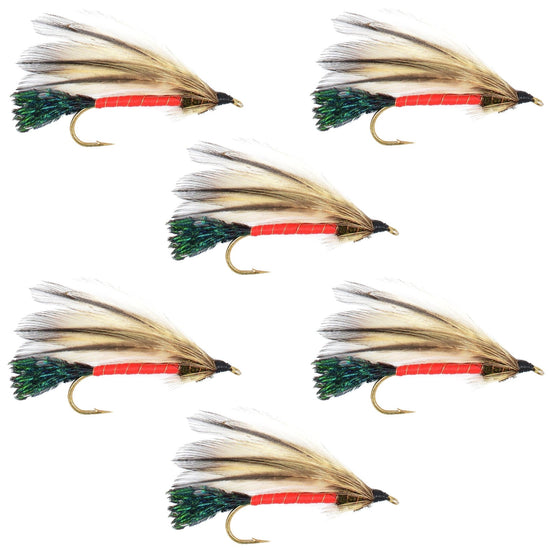 Light Spruce Classic Streamer Flies - Set of 6 - Hook Size 4 - Hazy Fly Fishing