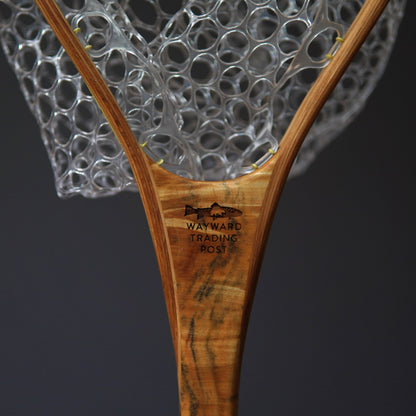 Little Dipper 12"x8" - Burl Fly Fishing Traditional Landing Net - Handcrafted & Made in USA - Hazy Fly Fishing
