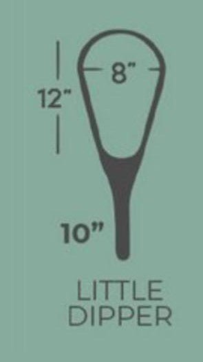 Little Dipper 12"x8" - Rainbow Trout Engraved - Natural Fly Fishing Traditional Landing Net - Handcrafted & Made in USA - Hazy Fly Fishing