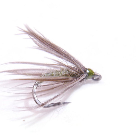 Little Olive Soft Hackle (size 18, 3 flies) - Hazy Fly Fishing