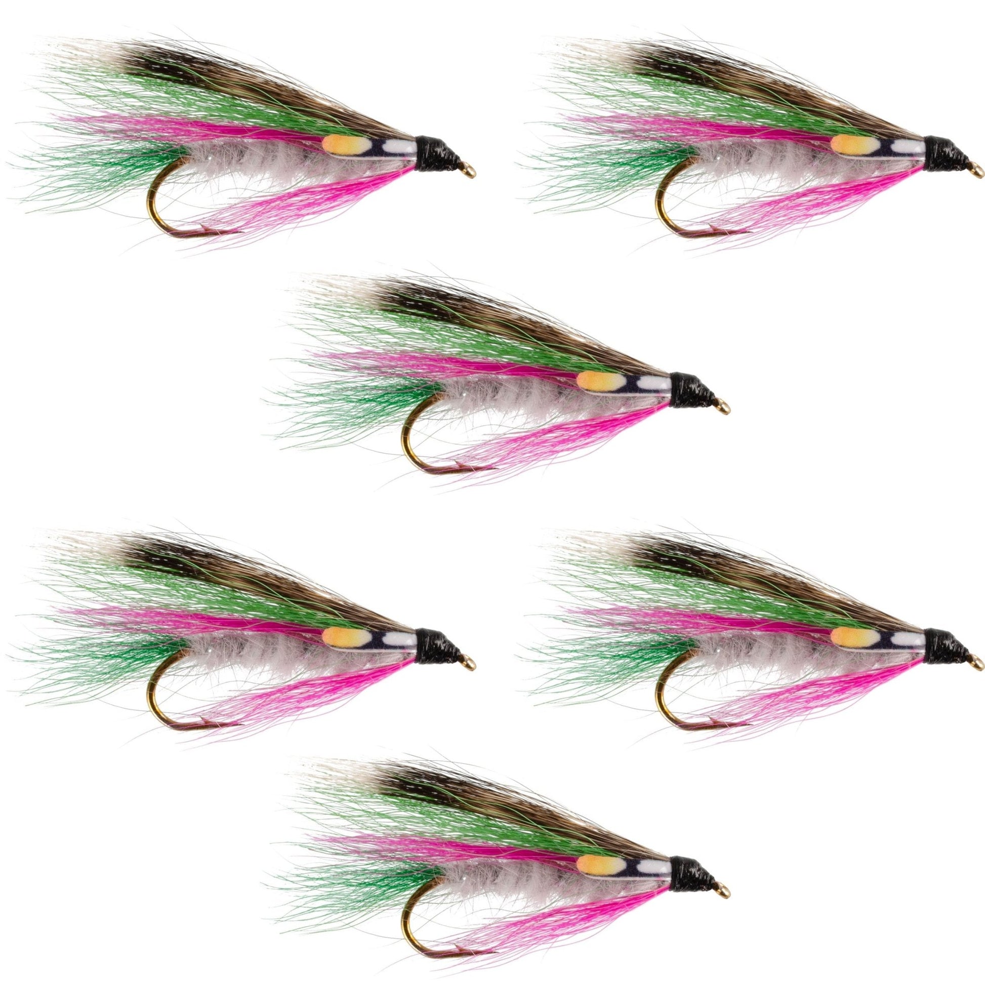 Little Rainbow Trout Classic Streamer Flies - Set of 6 - Hook Size 4 - Hazy Fly Fishing