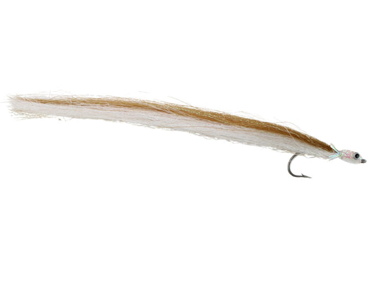 Long Tail Sand Eel, Size 1/0 | Brown | Qty. 3 | Wild Water Fly Fishing - Hazy Fly Fishing