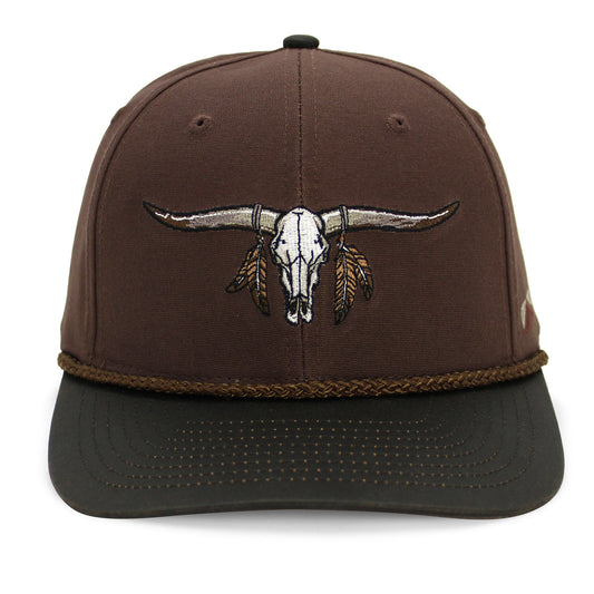Longhorn 6-Panel Hat with Wax Cloth Visor - Hazy Fly Fishing