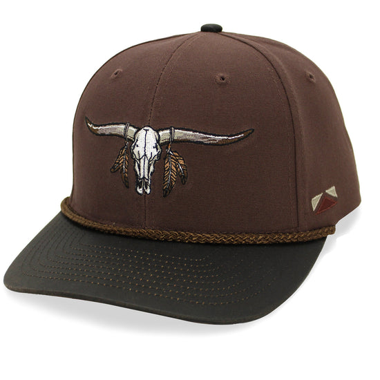 Longhorn 6-Panel Hat with Wax Cloth Visor - Hazy Fly Fishing