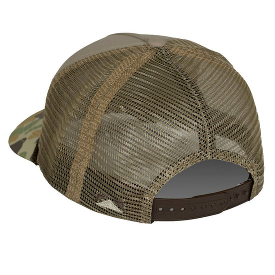 Mallard Drake Pair Old School Camo 5 - Panel Trucker - Hazy Fly Fishing