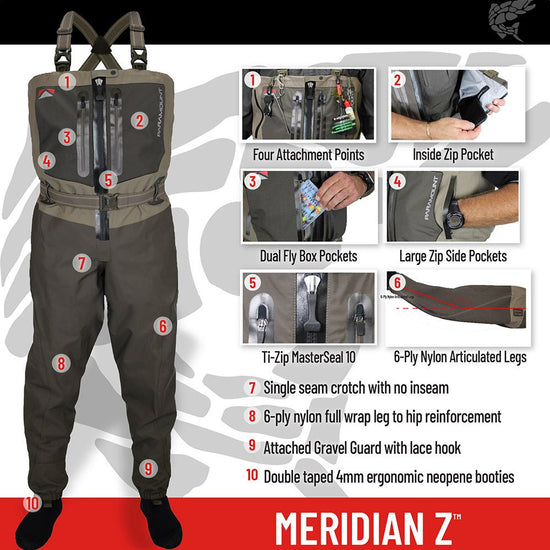 MERIDIAN Z Zippered Chest Wader - Hazy Fly Fishing