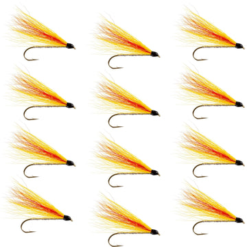 Mickey Finn Classic Streamer Flies - Set of 12 - Hook Size 4 - Hazy Fly Fishing