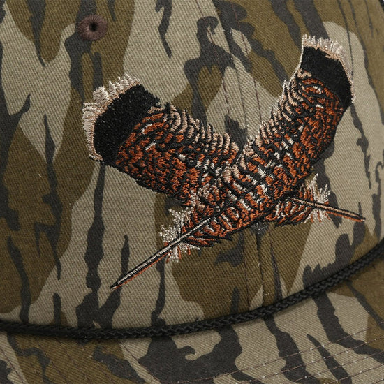 Mossy Oak Bottomland Turkey Feather Meshback Cap - Hazy Fly Fishing