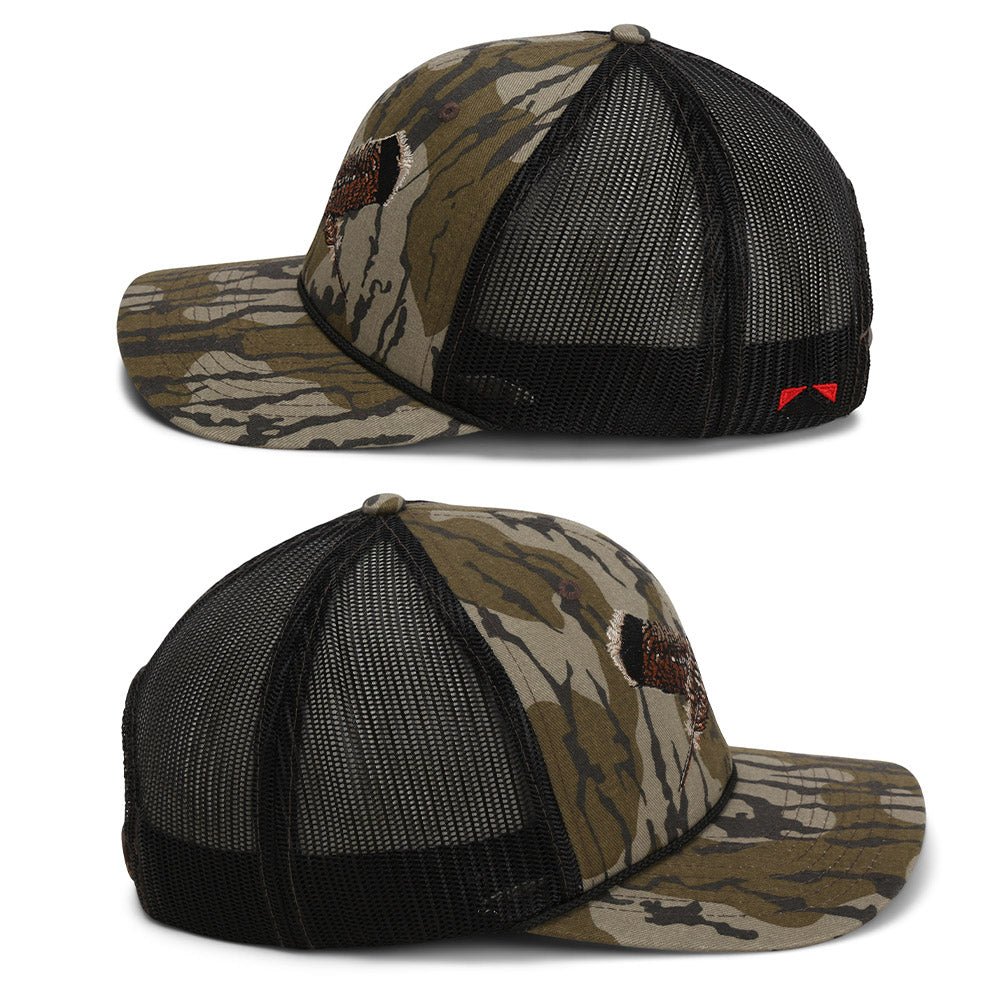 Mossy Oak Bottomland Turkey Feather Meshback Cap - Hazy Fly Fishing