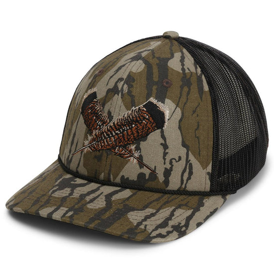 Mossy Oak Bottomland Turkey Feather Meshback Cap - Hazy Fly Fishing
