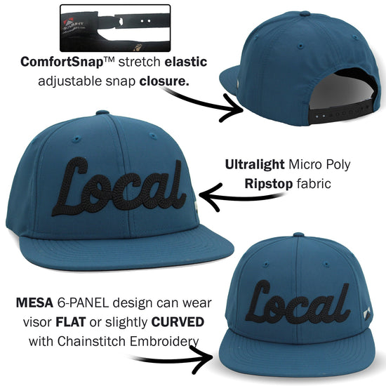 New LOCAL 6 - Panel Mesa Baseball Cap - Hazy Fly Fishing