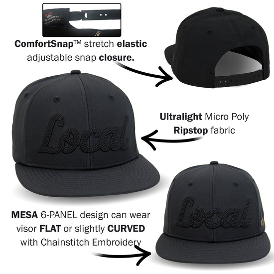New LOCAL 6 - Panel Mesa Baseball Cap - Hazy Fly Fishing