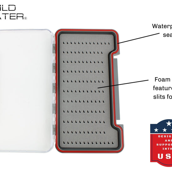 Nymph Fly Assortment, 72 Flies | Low Profile Fly Box | Wild Water Fly Fishing - Hazy Fly Fishing