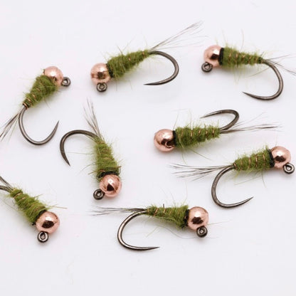 Olive Gold Ribbed Hare's Ear - Hazy Fly Fishing