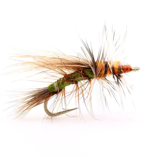 Olive/Orange Stimulator - Hazy Fly Fishing