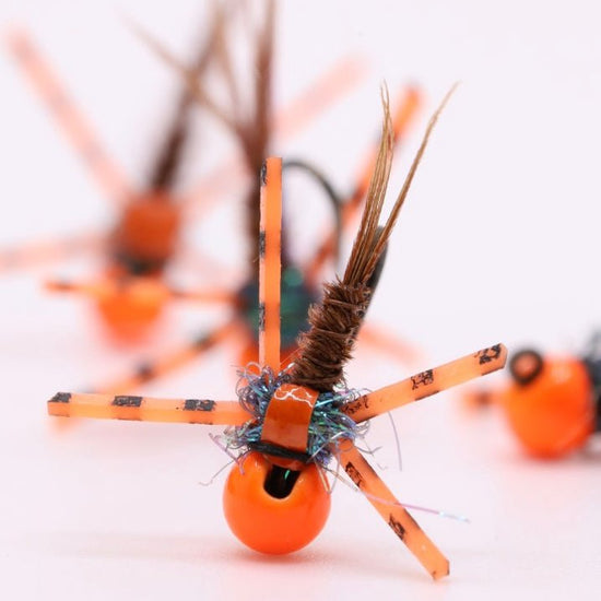Orange Pheasant Tail w/ Leg - Hazy Fly Fishing