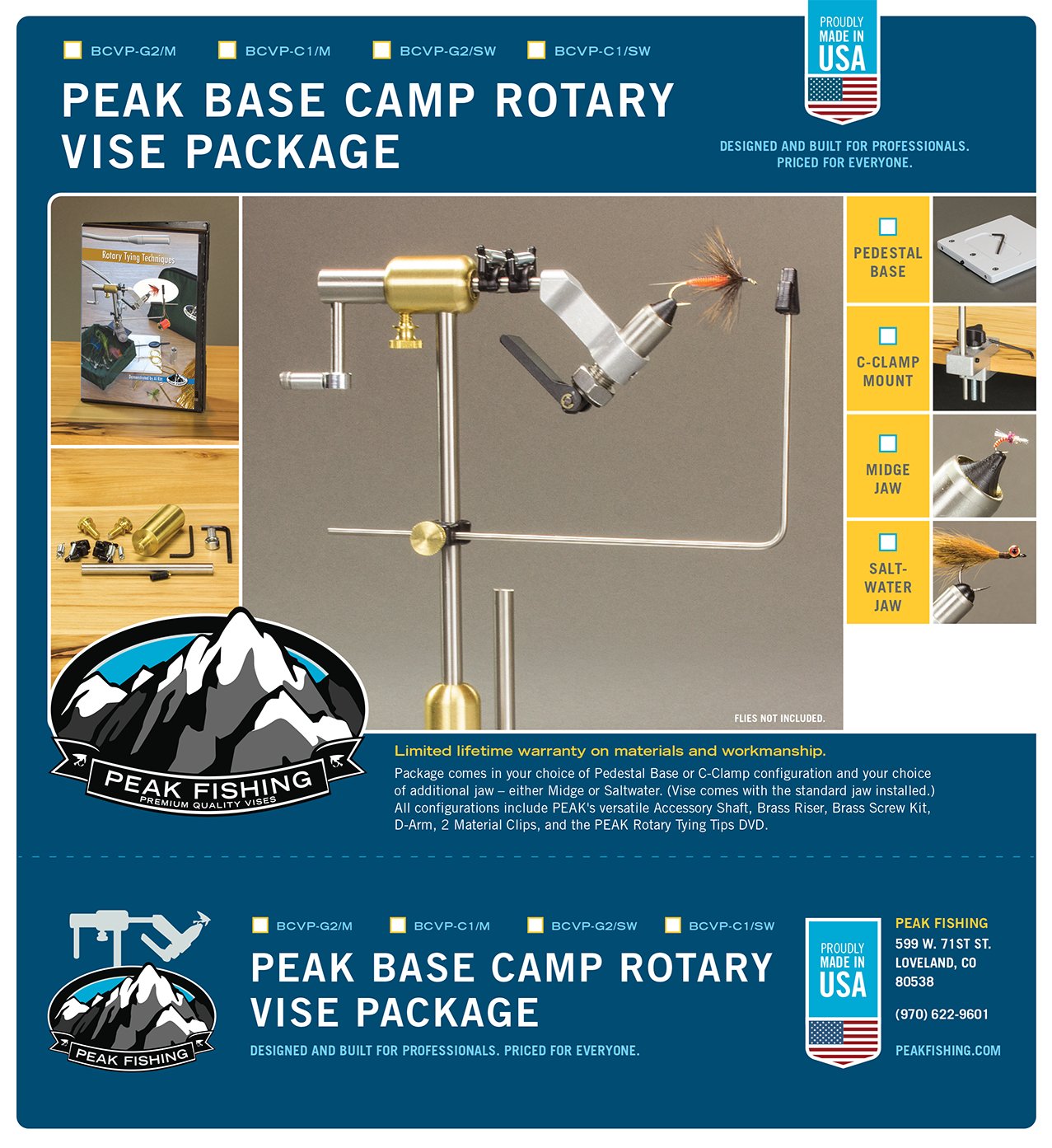 Peak Base Camp Vise Package - Hazy Fly Fishing