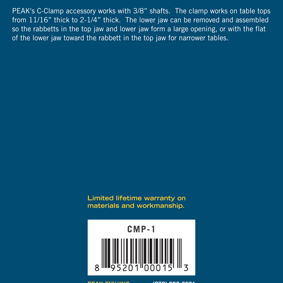 PEAK C - Clamp - Hazy Fly Fishing