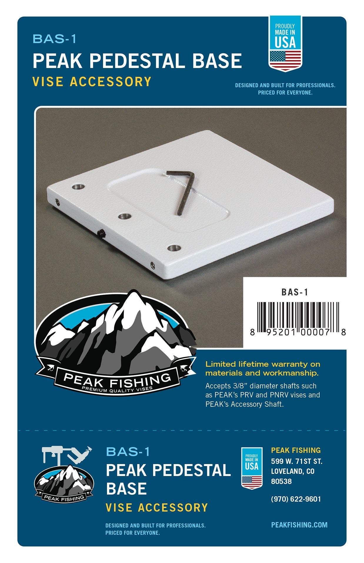 PEAK Large Pedestal Base - Hazy Fly Fishing