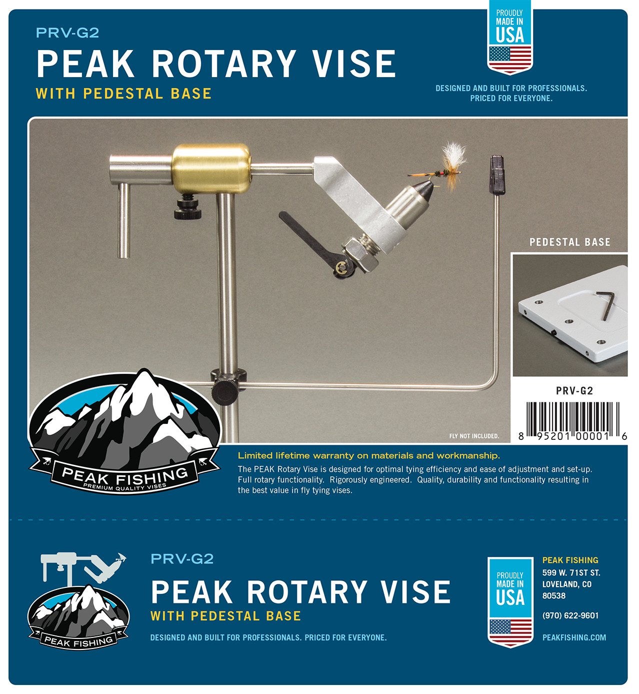 PEAK Rotary Vise - Hazy Fly Fishing