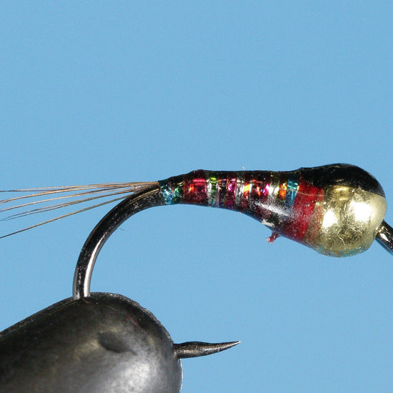 Perdigon Flash Nymph - Tungsten (Barbless) - Hazy Fly Fishing