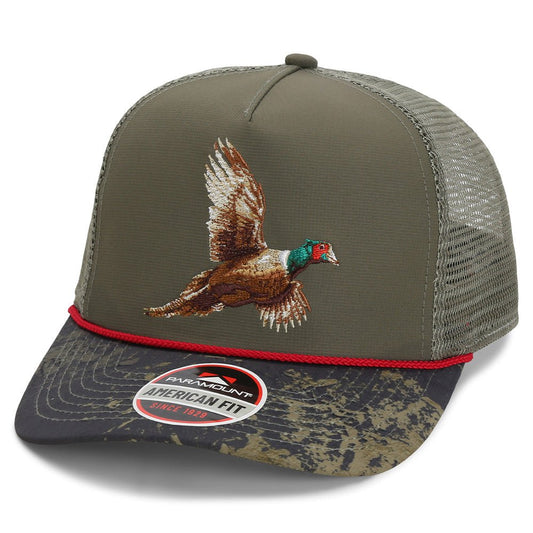 Pheasant Upland 5-Panel Trucker Rope Cap - Hazy Fly Fishing