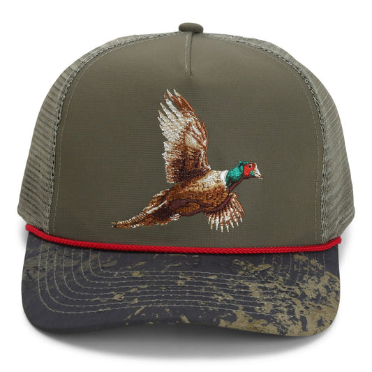 Pheasant Upland 5-Panel Trucker Rope Cap - Hazy Fly Fishing