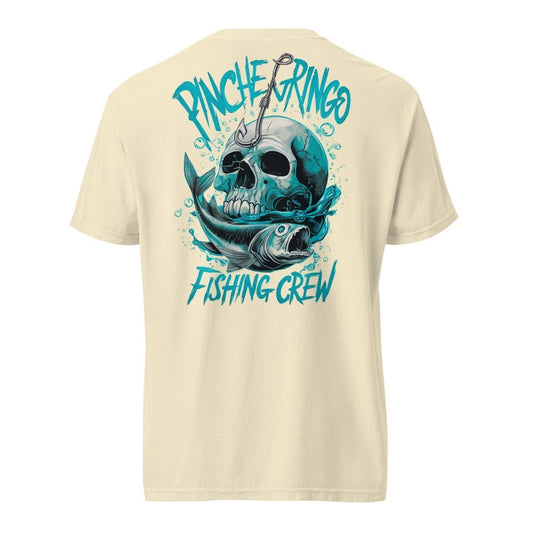 Pinche Gringo Fishing Crew Hook and Skull Shirt - Hazy Fly Fishing