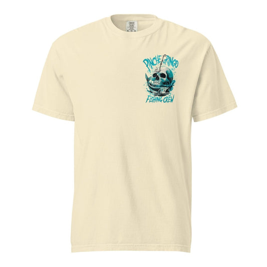 Pinche Gringo Fishing Crew Hook and Skull Shirt - Hazy Fly Fishing