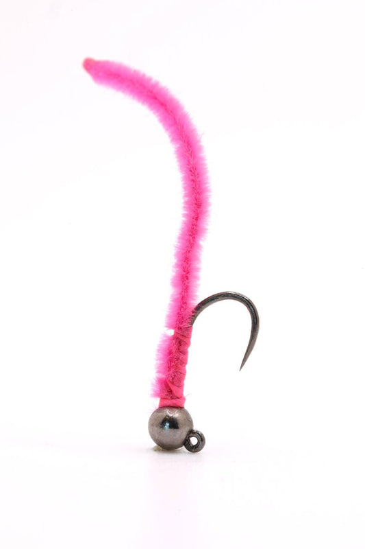 Pink Worm - Hazy Fly Fishing