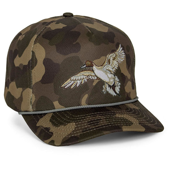 Pintail Trucker Hat Old School Dark Camo 5 - Panel - Hazy Fly Fishing