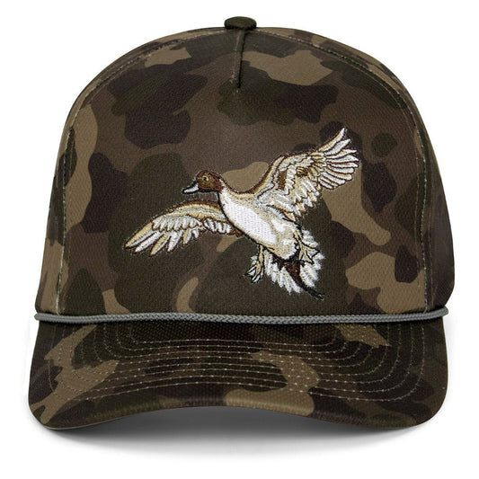 Pintail Trucker Hat Old School Dark Camo 5 - Panel - Hazy Fly Fishing