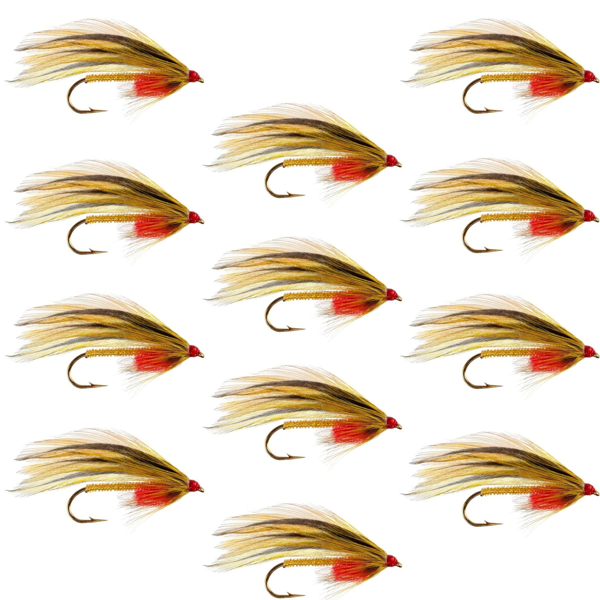 Platte River Special Classic Streamer Flies - Set of 12 - Hook Size 4 - Hazy Fly Fishing