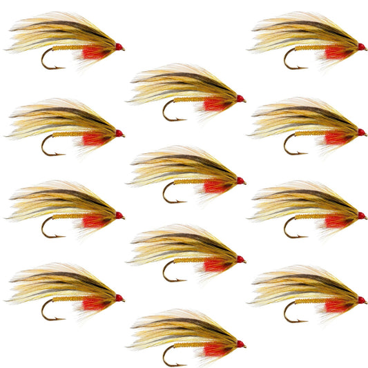 Platte River Special Classic Streamer Flies - Set of 12 - Hook Size 4 - Hazy Fly Fishing
