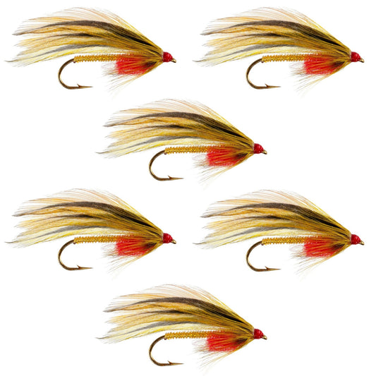 Platte River Special Classic Streamer Flies - Set of 6 - Hook Size 4 - Hazy Fly Fishing