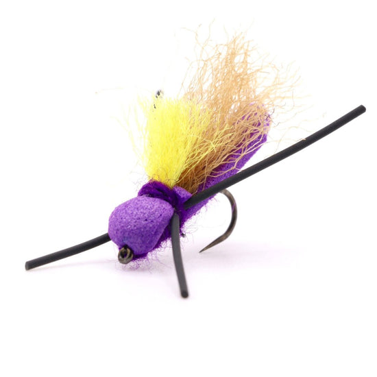 Purple Foamie Homie Flopper - Hazy Fly Fishing