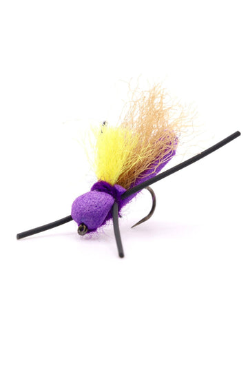 Purple Foamie Homie Flopper - Hazy Fly Fishing