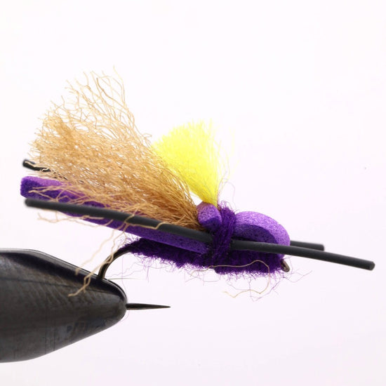 Purple Foamie Homie Flopper - Hazy Fly Fishing