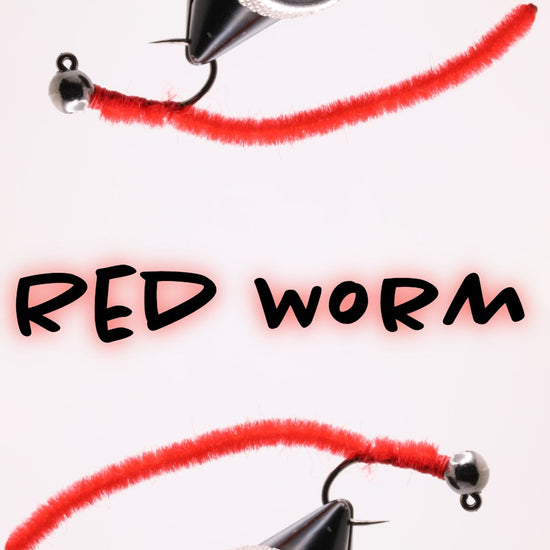 Red Worm - Hazy Fly Fishing