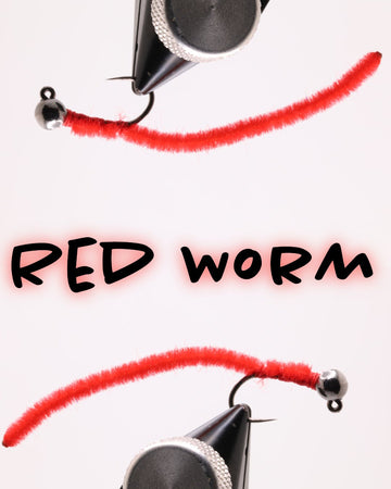 Red Worm - Hazy Fly Fishing