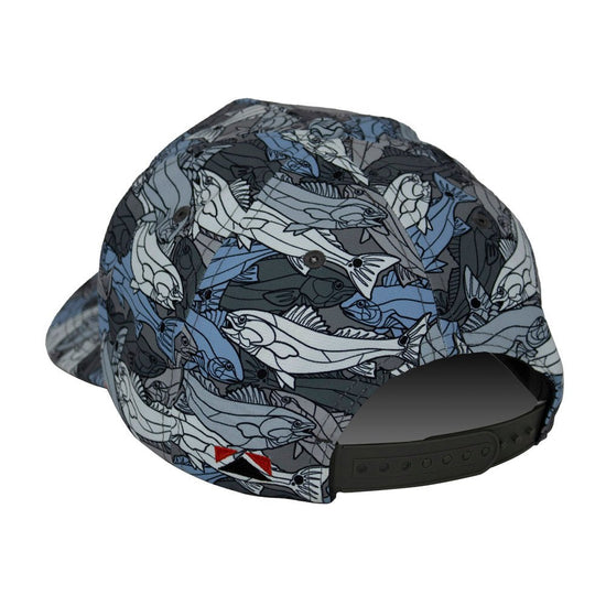 Redfish Stained Glass 5 - Panel Trucker Rope Cap - Hazy Fly Fishing