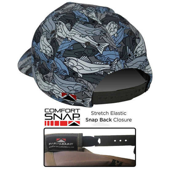 Redfish Stained Glass 5 - Panel Trucker Rope Cap - Hazy Fly Fishing