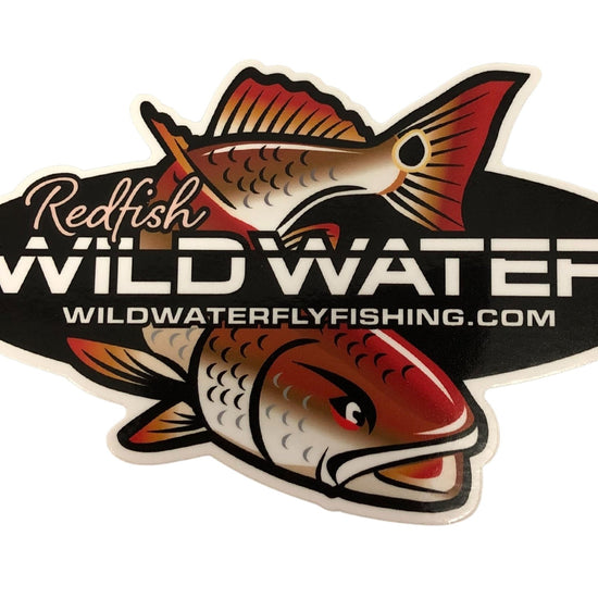Redfish Sticker | Wild Water Fly Fishing - Hazy Fly Fishing