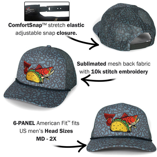 Redfish Tacos 6-Panel Fishing Hat - Hazy Fly Fishing