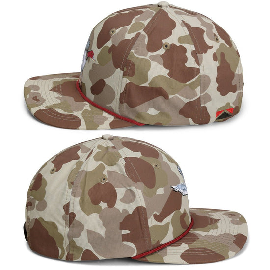 Redhead Duck Hat 6 - Panel Waterfowl Rope Cap - Hazy Fly Fishing