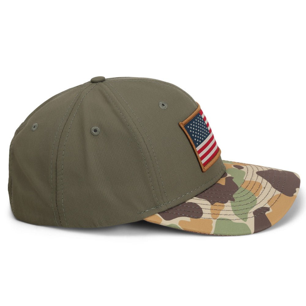 Riverside Old School Flag Cap Structured Ripstop Cap - Hazy Fly Fishing