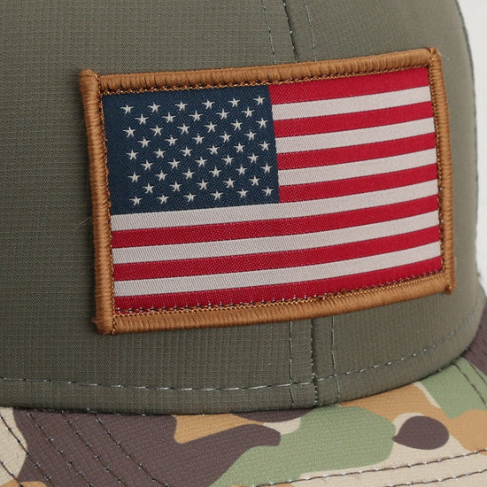 Riverside Old School Flag Cap Structured Ripstop Cap - Hazy Fly Fishing