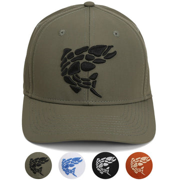 Rock Fish 3 - D Puff Embroidery Performance RipStop Fishing Hat - Hazy Fly Fishing