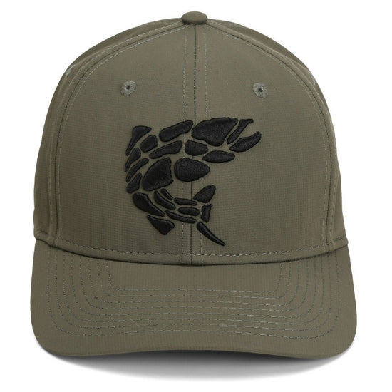 Rock Fish 3 - D Puff Embroidery Performance RipStop Fishing Hat - Hazy Fly Fishing