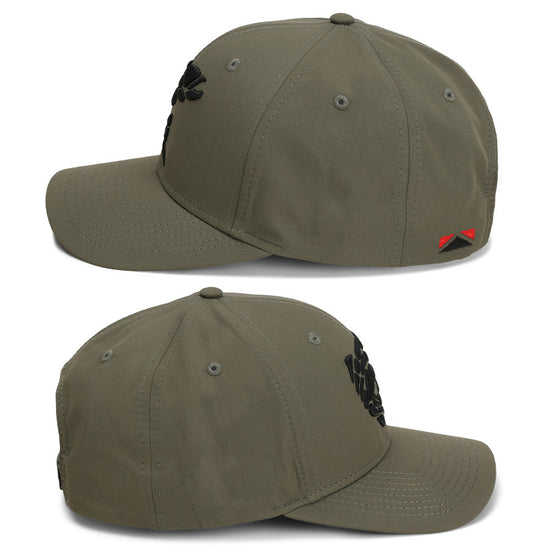 Rock Fish 3 - D Puff Embroidery Performance RipStop Fishing Hat - Hazy Fly Fishing